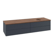 V&B Waschtischunterschrank mit Frontstruktur Antao 160x50cm, HL, WBP w. wal, md bl. m Lac-3
