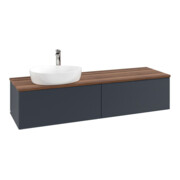 V&B Waschtischunterschrank mit Frontstruktur Antao 160x50cm, HL, WBP w. wal, md bl. m Lac
