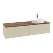 V&B Waschtischunterschrank mit Frontstruktur Antao 160x50cm, HL, WBP w. wal, si Gr m Lac