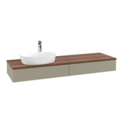 V&B Waschtischunterschrank mit Frontstruktur Antao 160x50cm, HL, WBP w. wal, st. Gr m Lac