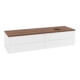 V&B Waschtischunterschrank mit Frontstruktur Antao 160x50cm, HL, WBP w. wal, wh. m Lac-1