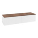 V&B Waschtischunterschrank mit Frontstruktur Antao 160x50cm, HL, WBP w. wal, wh. m Lac-3