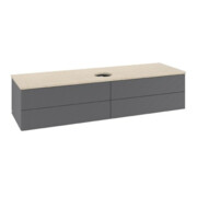 V&B Waschtischunterschrank mit Frontstruktur Antao 160x50cm, WBP botti., Anthrac. m Lac-3