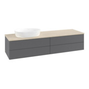V&B Waschtischunterschrank mit Frontstruktur Antao 160x50cm, WBP botti., Anthrac. m Lac