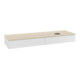 V&B Waschtischunterschrank mit Frontstruktur Antao 160x50cm, WBP-farbe botti., glo wh. Lac-3