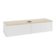 V&B Waschtischunterschrank mit Frontstruktur Antao 160x50cm, WBP-farbe botti., glo wh. Lac-1