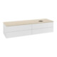 V&B Waschtischunterschrank mit Frontstruktur Antao 160x50cm, WBP-farbe botti., glo wh. Lac-1