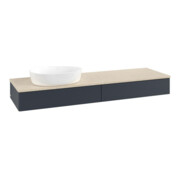 V&B Waschtischunterschrank mit Frontstruktur Antao 160x50cm, WBP-farbe botti., md bl. m Lac