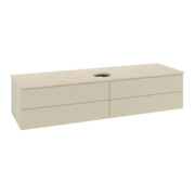 V&B Waschtischunterschrank mit Frontstruktur Antao 160x50cm, WBP-farbe botti., si Gr m Lac