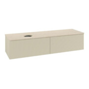V&B Waschtischunterschrank mit Frontstruktur Antao 160x50cm, WBP-farbe botti., si Gr m Lac