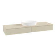 V&B Waschtischunterschrank mit Frontstruktur Antao 160x50cm, WBP-farbe botti., si Gr m Lac
