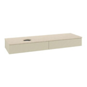 V&B Waschtischunterschrank mit Frontstruktur Antao 160x50cm, WBP-farbe botti., si Gr m Lac