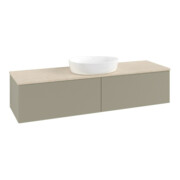V&B Waschtischunterschrank mit Frontstruktur Antao 160x50cm, WBP-farbe botti., st. Gr m Lac