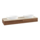 V&B Waschtischunterschrank mit Frontstruktur Antao 160x50cm, WBP-farbe botti., warm walnut-3