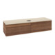 V&B Waschtischunterschrank mit Frontstruktur Antao 160x50cm, WBP-farbe botti., warm walnut-3