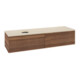 V&B Waschtischunterschrank mit Frontstruktur Antao 160x50cm, WBP-farbe botti., warm walnut-1