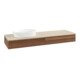 V&B Waschtischunterschrank mit Frontstruktur Antao 160x50cm, WBP-farbe botti., warm walnut-1