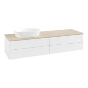 V&B Waschtischunterschrank mit Frontstruktur Antao 160x50cm, WBP-farbe botti., wh. m Lac