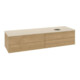 V&B Waschtischunterschrank mit Frontstruktur Antao 160x50cm, WBP-farbe botticino, honey oak-1
