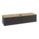 V&B Waschtischunterschrank mit Frontstruktur Antao 160x50cm, WBP-farbe hon. Oa, bla m Lac-1