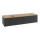 V&B Waschtischunterschrank mit Frontstruktur Antao 160x50cm, WBP-farbe hon. Oa, bla m Lac-1