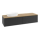 V&B Waschtischunterschrank mit Frontstruktur Antao 160x50cm, WBP-farbe hon. Oa, bla m Lac-3