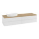 V&B Waschtischunterschrank mit Frontstruktur Antao 160x50cm, WBP-farbe hon. Oa, glo wh. Lac-3