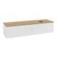 V&B Waschtischunterschrank mit Frontstruktur Antao 160x50cm, WBP-farbe hon. Oa, glo wh. Lac-1