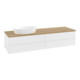 V&B Waschtischunterschrank mit Frontstruktur Antao 160x50cm, WBP-farbe hon. Oa, wh. m Lac