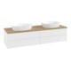 V&B Waschtischunterschrank mit Frontstruktur Antao 160x50cm, WBP-farbe hon. Oa, wh. m Lac-3