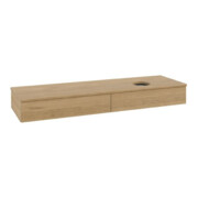 V&B Waschtischunterschrank mit Frontstruktur Antao 160x50cm, WBP-farbe honey oak, honey oak