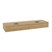 V&B Waschtischunterschrank mit Frontstruktur Antao 160x50cm, WBP-farbe honey oak, honey oak