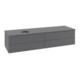 V&B Waschtischunterschrank mit Frontstruktur Antao 160x50cm, WBP-farbe Lac, Anthrac. m Lac-3