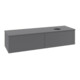 V&B Waschtischunterschrank mit Frontstruktur Antao 160x50cm, WBP-farbe Lac, Anthrac. m Lac-1