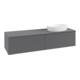 V&B Waschtischunterschrank mit Frontstruktur Antao 160x50cm, WBP-farbe Lac, Anthrac. m Lac-3