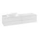 V&B Waschtischunterschrank mit Frontstruktur Antao 160x50cm, WBP-farbe Lac, glo wh. lacquer-3