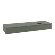 V&B Waschtischunterschrank mit Frontstruktur Antao 160x50cm, WBP-farbe Lac, lea gre. m Lac-3