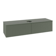V&B Waschtischunterschrank mit Frontstruktur Antao 160x50cm, WBP-farbe Lac, lea gre. m Lac