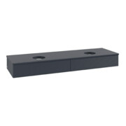 V&B Waschtischunterschrank mit Frontstruktur Antao 160x50cm, WBP-farbe Lac, md bl. m Lac-3
