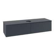 V&B Waschtischunterschrank mit Frontstruktur Antao 160x50cm, WBP-farbe Lac, md bl. m Lac