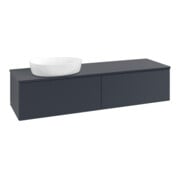 V&B Waschtischunterschrank mit Frontstruktur Antao 160x50cm, WBP-farbe Lac, md bl. m Lac-3