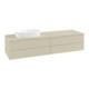 V&B Waschtischunterschrank mit Frontstruktur Antao 160x50cm, WBP-farbe Lac, si Gr m lacquer-1