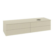 V&B Waschtischunterschrank mit Frontstruktur Antao 160x50cm, WBP-farbe Lac, si Gr m lacquer-4