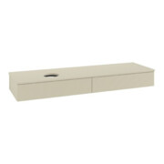 V&B Waschtischunterschrank mit Frontstruktur Antao 160x50cm, WBP-farbe Lac, si Gr m lacquer