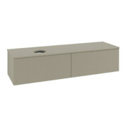 V&B Waschtischunterschrank mit Frontstruktur Antao 160x50cm, WBP-farbe Lac, st. Gr m Lac