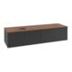 V&B Waschtischunterschrank mit Frontstruktur Antao 160x50cm, WBP-farbe w. wal, bla m Lac-1