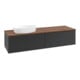 V&B Waschtischunterschrank mit Frontstruktur Antao 160x50cm, WBP-farbe w. wal, bla m Lac-4