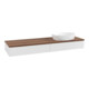 V&B Waschtischunterschrank mit Frontstruktur Antao 160x50cm, WBP-farbe w. wal, glo wh. Lac-1