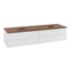 V&B Waschtischunterschrank mit Frontstruktur Antao 160x50cm, WBP-farbe w. wal, glo wh. Lac-1