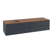 V&B Waschtischunterschrank mit Frontstruktur Antao 160x50cm, WBP-farbe w. wal, md bl. m Lac-3